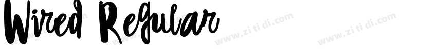 Wired Regular字体转换